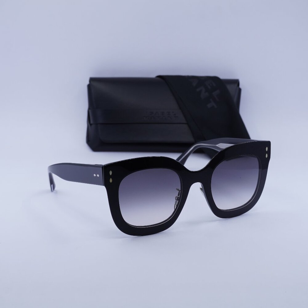 Isabel Marant IM0002/S 0807 9O Square Sunglasses - Black/Grey